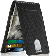 Charger l'image dans la galerie, Genuine Leather Slim Money Clip Wallet – 7 Card Slots, RFID Blocking
