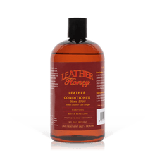 Cargar imagen en el visor de la galería, Leather Conditioner bottle to soften, protect, and restore various leather items, excluding suede. Non-toxic formula for long-lasting leather care.
