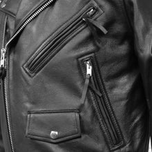 Cargar imagen en el visor de la galería, Superstar Men's Motorcycle Leather Jacket
