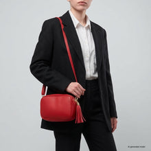 Cargar imagen en el visor de la galería, Italian Full-Grain Leather Crossbody Bag | Parma
