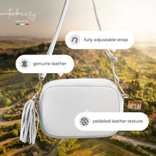 Cargar imagen en el visor de la galería, Italian Full-Grain Leather Crossbody Bag | Parma
