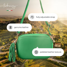 Cargar imagen en el visor de la galería, Italian Full-Grain Leather Crossbody Bag | Parma
