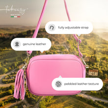 Cargar imagen en el visor de la galería, Italian Full-Grain Leather Crossbody Bag | Parma
