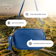 Cargar imagen en el visor de la galería, Italian Full-Grain Leather Crossbody Bag | Parma

