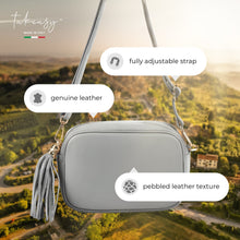 Cargar imagen en el visor de la galería, Italian Full-Grain Leather Crossbody Bag | Parma
