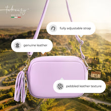 Cargar imagen en el visor de la galería, Italian Full-Grain Leather Crossbody Bag | Parma
