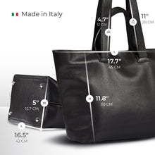 Cargar imagen en el visor de la galería, Italian Full-Grain Leather Tote Bag | Torino

