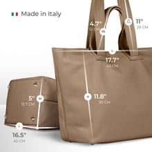 Cargar imagen en el visor de la galería, Italian Full-Grain Leather Tote Bag | Torino
