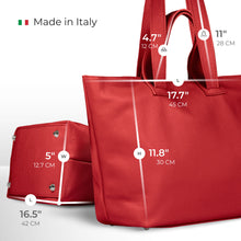 Cargar imagen en el visor de la galería, Italian Full-Grain Leather Tote Bag | Torino
