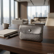 Cargar imagen en el visor de la galería, Italian Genuine Metallic Suede Wallet | Assisi
