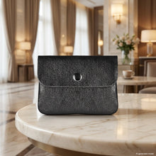Cargar imagen en el visor de la galería, Italian Genuine Metallic Suede Wallet | Assisi
