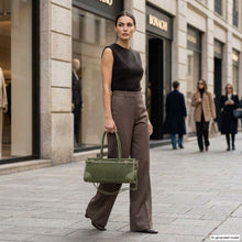 Load image into Gallery viewer, Italian Genuine Suede &amp; Full-Grain Leather Shoulder Bag | Lodi
