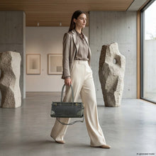 Load image into Gallery viewer, Italian Genuine Suede &amp; Full-Grain Leather Shoulder Bag | Lodi
