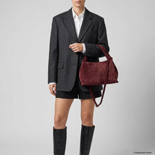Cargar imagen en el visor de la galería, Italian Genuine Suede Shoulder Bag | Ferrara
