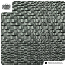 Charger l'image dans la galerie, Italian Genuine Basketweave-Embossed Metallic Suede Top-Handle Bag | Treviso
