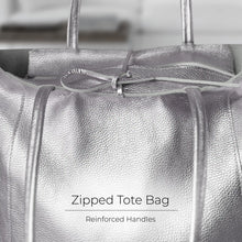 Charger l'image dans la galerie, Italian Metallic Full-Grain Leather Tote Bag | Vinci
