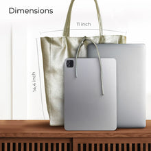 Charger l'image dans la galerie, Italian Metallic Full-Grain Leather Tote Bag | Vinci

