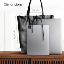 Charger l'image dans la galerie, Italian Metallic Full-Grain Leather Tote Bag | Vinci
