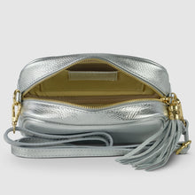 Charger l'image dans la galerie, Italian Metallic Full-Grain Leather Crossbody Bag | Napoli
