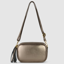 Charger l'image dans la galerie, Italian Metallic Full-Grain Leather Crossbody Bag | Napoli
