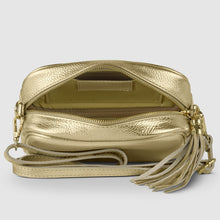 Charger l'image dans la galerie, Italian Metallic Full-Grain Leather Crossbody Bag | Napoli

