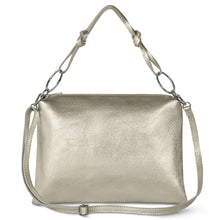 Cargar imagen en el visor de la galería, Italian Metallic Full-Grain Leather Shoulder Bag | Prato
