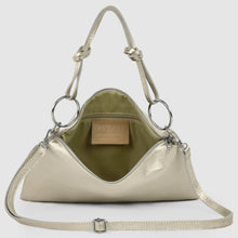 Cargar imagen en el visor de la galería, Italian Metallic Full-Grain Leather Shoulder Bag | Prato
