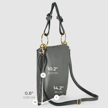 Cargar imagen en el visor de la galería, Italian Metallic Full-Grain Leather Shoulder Bag | Prato
