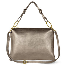 Cargar imagen en el visor de la galería, Italian Metallic Full-Grain Leather Shoulder Bag | Prato
