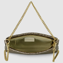 Charger l'image dans la galerie, Italian Genuine Basketweave-Embossed Metallic Suede Crossbody Bag | Bari
