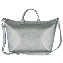 Load image into Gallery viewer, Italian Genuine Metallic Suede Top-Handle Bag | Padova
