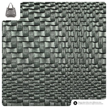 Load image into Gallery viewer, Italian Genuine Basketweave-Embossed Metallic Suede Top-Handle Bag | Imperia
