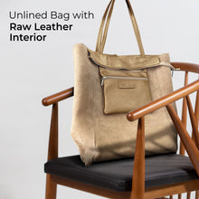 Cargar imagen en el visor de la galería, Italian Genuine Metallic Suede Tote Bag | Pisa
