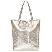 Cargar imagen en el visor de la galería, Italian Genuine Metallic Suede Tote Bag | Pisa
