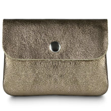 Cargar imagen en el visor de la galería, Italian Genuine Metallic Suede Wallet | Assisi

