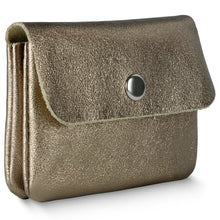 Cargar imagen en el visor de la galería, Italian Genuine Metallic Suede Wallet | Assisi
