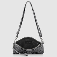 Charger l'image dans la galerie, Italian Genuine Python-Print Suede Crossbody Bag | Lecce
