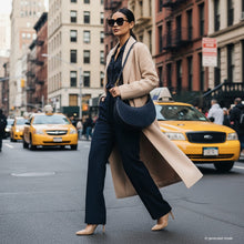 Charger l'image dans la galerie, Italian Genuine Suede &amp; Full-Grain Leather Shoulder Bag | Arezzo
