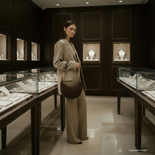 Charger l'image dans la galerie, Italian Genuine Suede &amp; Full-Grain Leather Shoulder Bag | Arezzo
