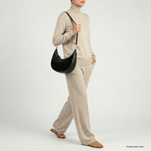 Charger l'image dans la galerie, Italian Genuine Suede &amp; Full-Grain Leather Shoulder Bag | Arezzo
