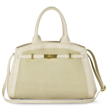 Cargar imagen en el visor de la galería, Italian Genuine Suede &amp; Full-Grain Leather Top-Handle Bag | Forlì
