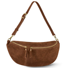 Load image into Gallery viewer, Italian Genuine Suede Crossbody Bag | Genova
