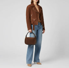 Charger l'image dans la galerie, Italian Genuine Suede &amp; Full-Grain Leather Crossbody Bag | Cremona
