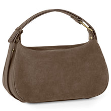 Charger l'image dans la galerie, Italian Genuine Suede &amp; Full-Grain Leather Crossbody Bag | Cremona
