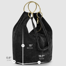 Cargar imagen en el visor de la galería, Italian Genuine Suede Hobo Bag | Belluno
