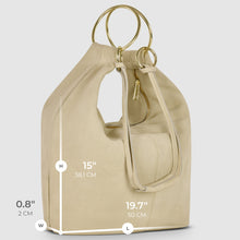 Cargar imagen en el visor de la galería, Italian Genuine Suede Hobo Bag | Belluno
