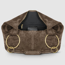 Cargar imagen en el visor de la galería, Italian Genuine Suede Hobo Bag | Belluno
