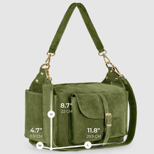 Cargar imagen en el visor de la galería, Italian Genuine Suede Shoulder Bag | Sondrio
