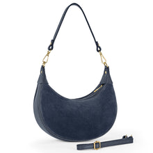 Charger l'image dans la galerie, Italian Genuine Suede &amp; Full-Grain Leather Shoulder Bag | Arezzo
