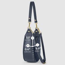 Charger l'image dans la galerie, Italian Genuine Suede &amp; Full-Grain Leather Shoulder Bag | Arezzo
